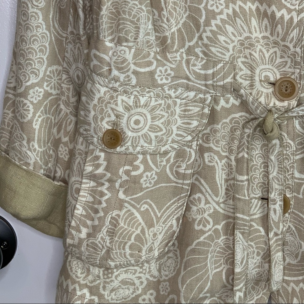 Oilily Linen Embroidered Utility Jacket - Picture 5 of 16